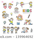 Various illustrations of children 139964692