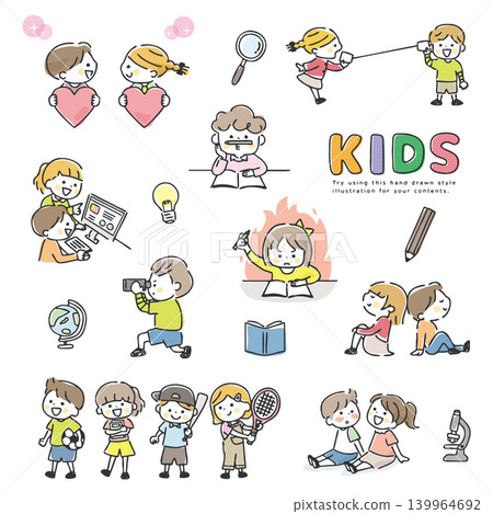 Various illustrations of children Various illustrations of children 139964692