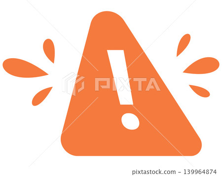 Orange warning triangle with exclamation mark vector illustration. System error, safety alert, urgent notification, hazard caution, digital interface, attention signal. Amber caution sign with alert Orange warning triangle with exclamation mark vector illustration. System error, safety alert, urgent notification, hazard caution, digital interface, attention signal. Amber caution sign with alert 139964874