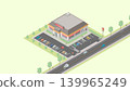 以等距投影法繪製的西式家庭餐廳（綠色區域）影像。 139965249