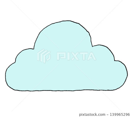 Simple hand-drawn cloud vector illustration Simple hand-drawn cloud vector illustration 139965296
