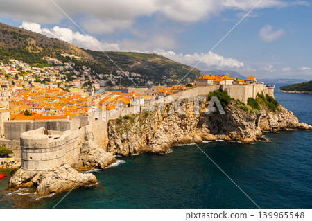 View of fortress in city of Dubrovnik, Croatia 139965548
