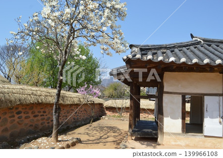 A traditional Korean house (hanok) preserved at the Cheongpung Cultural Foundation site in Jecheon City, Chungcheongbuk-do, South Korea. A traditional Korean house (hanok) preserved at the Cheongpung Cultural Foundation site in Jecheon City, Chungcheongbuk-do, South Korea. 139966108