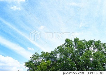 藍色的天空和雲圖像 139966188
