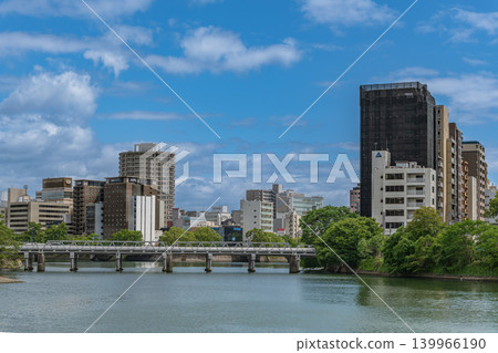 廣島市河畔風光;從榮橋眺望廣島市景 廣島市河畔風光;從榮橋眺望廣島市景 139966190