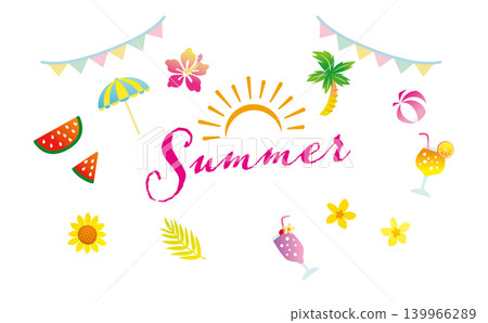 Illustration of summer sea resort Illustration of summer sea resort 139966289