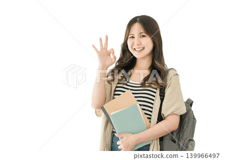 High school students and university students (students, cram school students, preparatory school students) in the hallways of universities and schools. 139966497