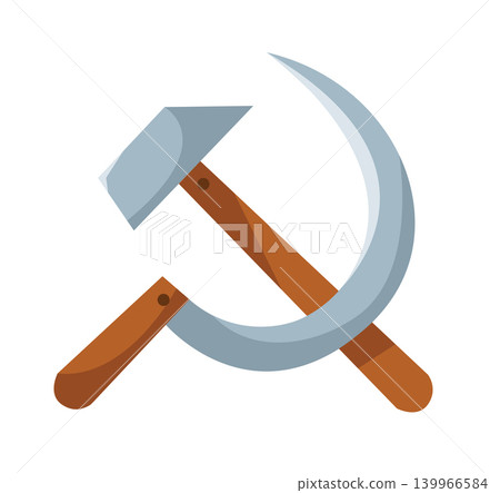 Crossed Sickle and Hammer Symbol Crossed Sickle and Hammer Symbol 139966584