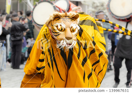 Tagawa Inari Shrine Hatsuuma Festival: Fire Prevention Tiger Dance Parade 139967631