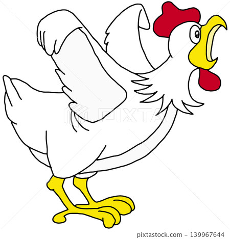 Hand-drawn animal illustration ☆ Chicken Hand-drawn animal illustration ☆ Chicken 139967644