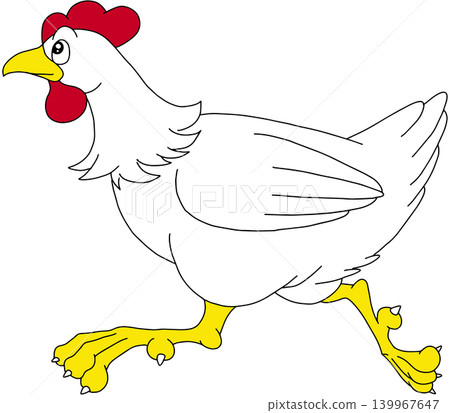 Hand-drawn animal illustration ☆ Chicken Hand-drawn animal illustration ☆ Chicken 139967647