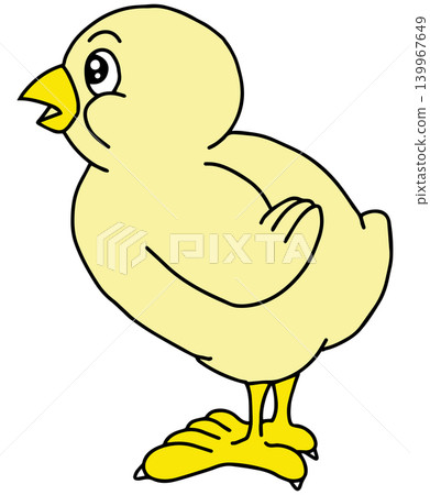 Hand-drawn animal illustration ☆ Chick Hand-drawn animal illustration ☆ Chick 139967649