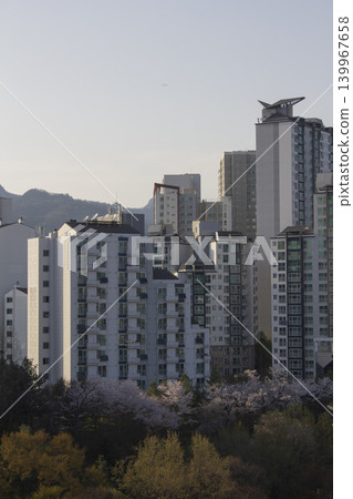 A landscape with forests and apartments A landscape with forests and apartments 139967658