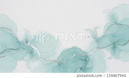 酒精墨水和金箔可以營造出優雅的背景效果。 酒精墨水和金箔可以營造出優雅的背景效果。 139967948