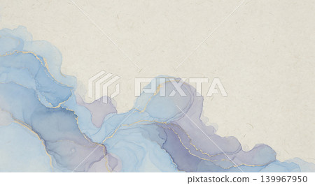 Alcohol ink and gold create an elegant background material. Alcohol ink and gold create an elegant background material. 139967950