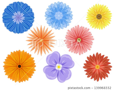 水彩風格手繪花卉插畫集 水彩風格手繪花卉插畫集 139968332