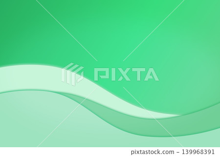 Green wave gradient background, soft curves, high-resolution natural modern design material. Green wave gradient background, soft curves, high-resolution natural modern design material. 139968391