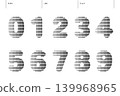第 045 行上的一組 0 到 9 的數字 139968965