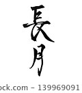 Nagatsuki, the traditional Japanese name for September, written in calligraphy. 139969091