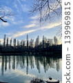 A beautiful lakeside scene where the blue sky and lush green trees are reflected on the water's surface. Nature Japan Green Lake Refle 139969815