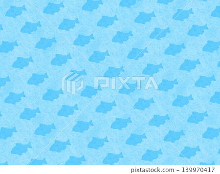 A Japanese-style background illustration featuring fish silhouettes against a light blue background. A Japanese-style background illustration featuring fish silhouettes against a light blue background. 139970417