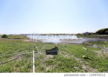千葉縣夷隅市夷隅川入海口的潮灘 千葉縣夷隅市夷隅川入海口的潮灘 139970512