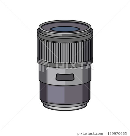 Zoom lens drawing illustrating camera photography equipment Zoom lens drawing illustrating camera photography equipment 139970665