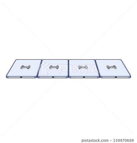 Multiple wireless charging devices providing modern technology solution Multiple wireless charging devices providing modern technology solution 139970689