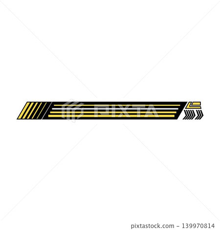 Dynamic racing stripe decor car sticker design Dynamic racing stripe decor car sticker design 139970814