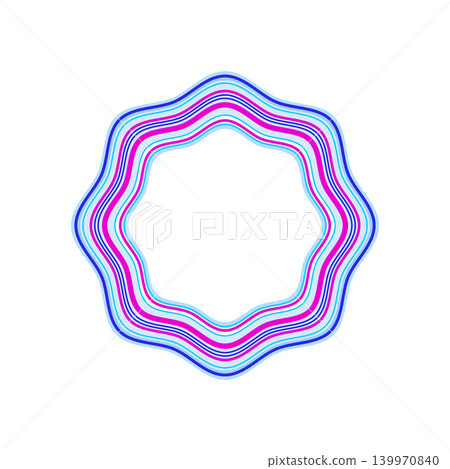 Abstract shockwave ring creating dynamic vibrant lines Abstract shockwave ring creating dynamic vibrant lines 139970840