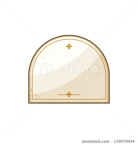 Elegant blank arched border label design element Elegant blank arched border label design element 139970944