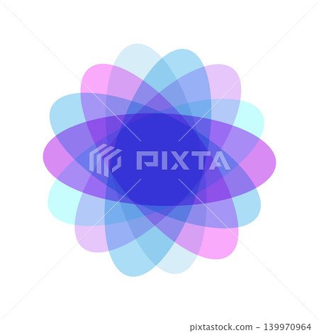 Overlapping transparent shapes creating abstract geometric pattern Overlapping transparent shapes creating abstract geometric pattern 139970964