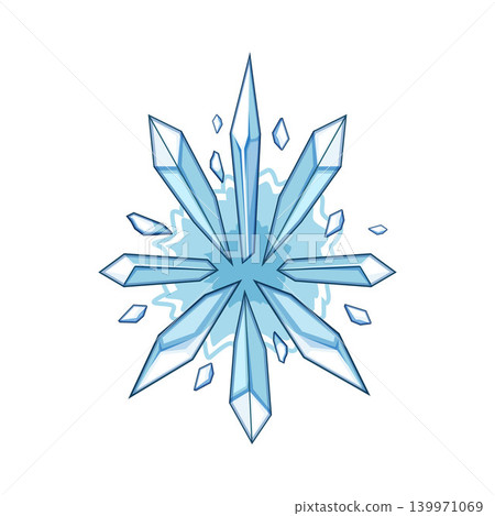 Ice blast magic freezing crystals symbol Ice blast magic freezing crystals symbol 139971069