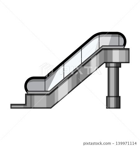 Escalator moving upwards illustrating transport and progress 139971114