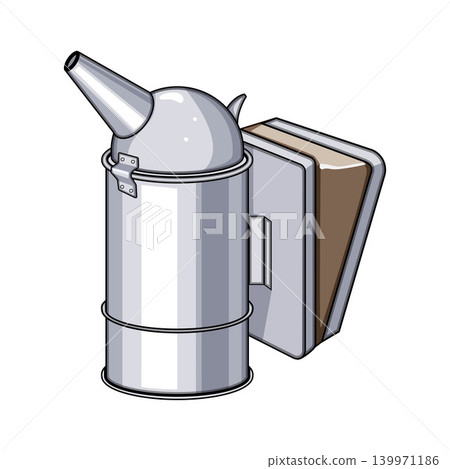 Beekeeping smoker tool protecting bees from disturbance Beekeeping smoker tool protecting bees from disturbance 139971186