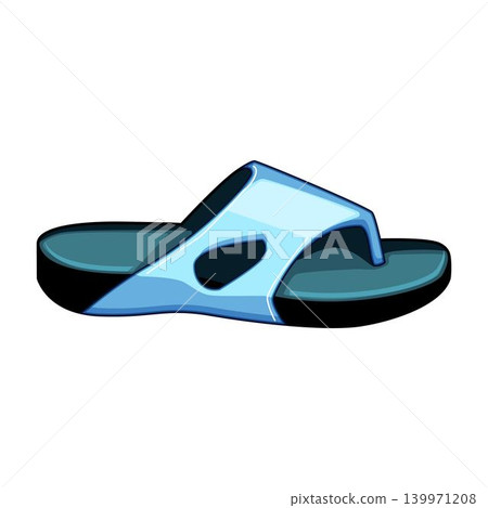 Casual light blue flip flop for summer vacation Casual light blue flip flop for summer vacation 139971208