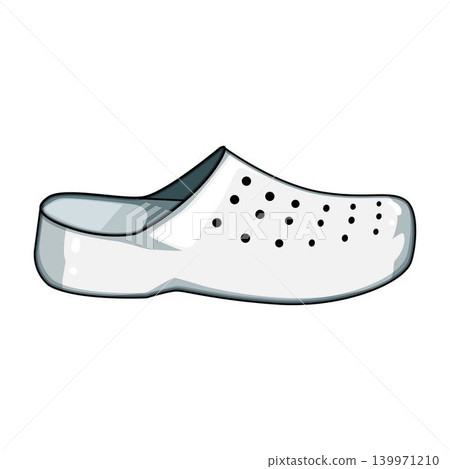 White plastic clog footwear for summer fashion or medical use White plastic clog footwear for summer fashion or medical use 139971210