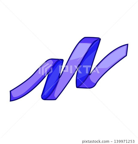 Abstract twisted ribbon flowing simple illustration Abstract twisted ribbon flowing simple illustration 139971253