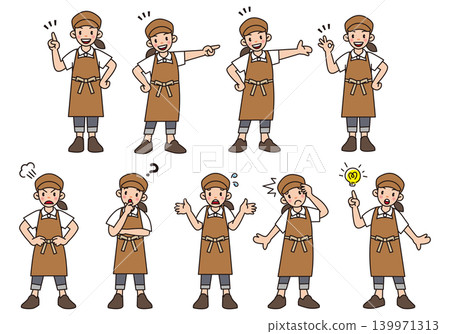 Working woman in an apron_03 139971313