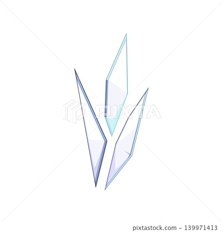 Abstract glass shards forming delicate visual composition Abstract glass shards forming delicate visual composition 139971413