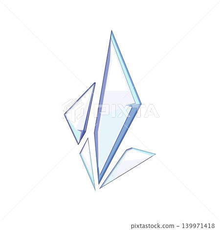 Abstract geometric glass shards composition symbol Abstract geometric glass shards composition symbol 139971418