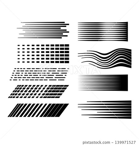 Abstract speed lines design elements creating motion effect Abstract speed lines design elements creating motion effect 139971527