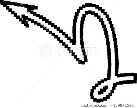 Arrows pixel different shapes and directions Arrows pixel different shapes and directions 139971596
