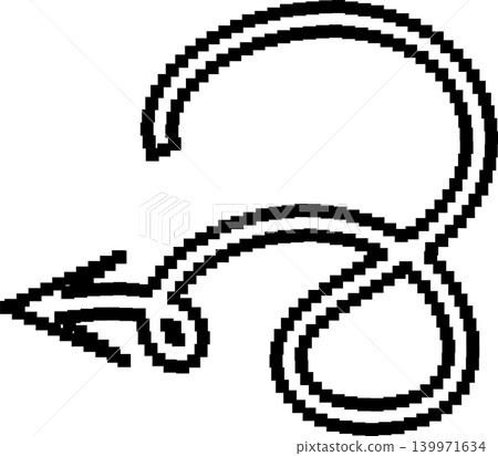 Arrows pixel different shapes and directions 139971634