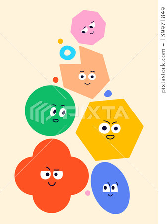 Cute geometric elements. Cute geometric elements. 139971849