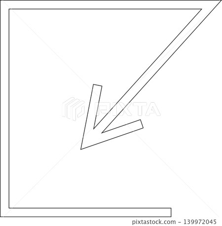 Arrow icon thin line style direction, traffic, forward, cursor Arrow icon thin line style direction, traffic, forward, cursor 139972045