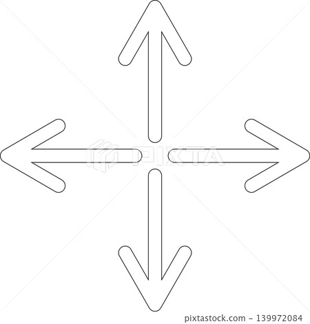 Arrow icon thin line style direction, traffic, forward, cursor Arrow icon thin line style direction, traffic, forward, cursor 139972084