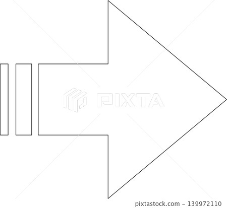 Arrow icon thin line style direction, traffic, forward, cursor 139972110