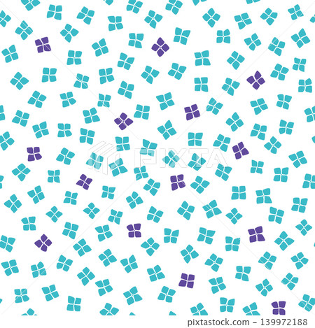 A hydrangea pattern with hand-painted light blue as the main color. A hydrangea pattern with hand-painted light blue as the main color. 139972188