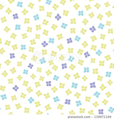 Hand-painted colorful hydrangea pattern Hand-painted colorful hydrangea pattern 139972189